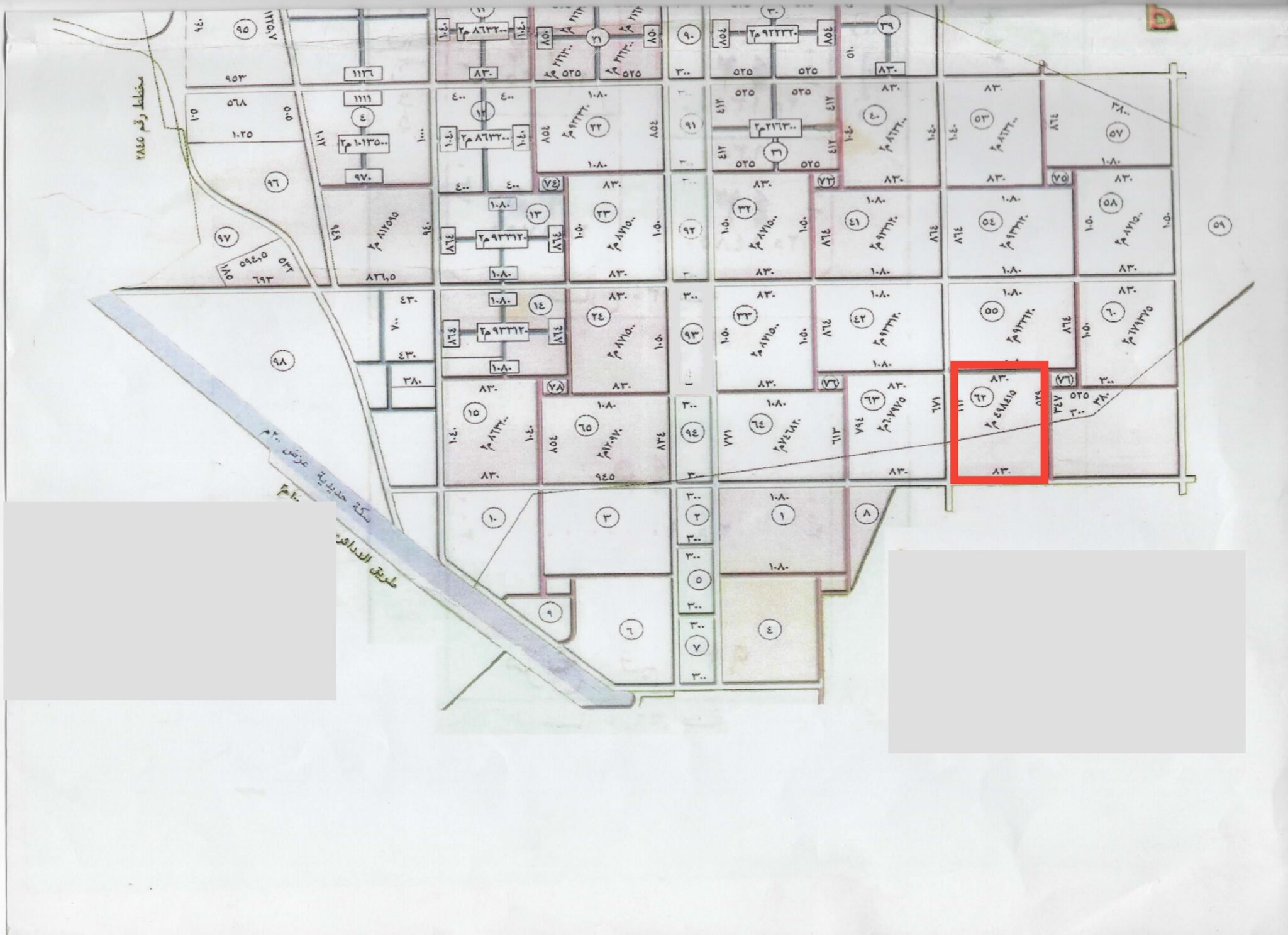 السلي قطعة رقم 62 بمساحة 498000 م2