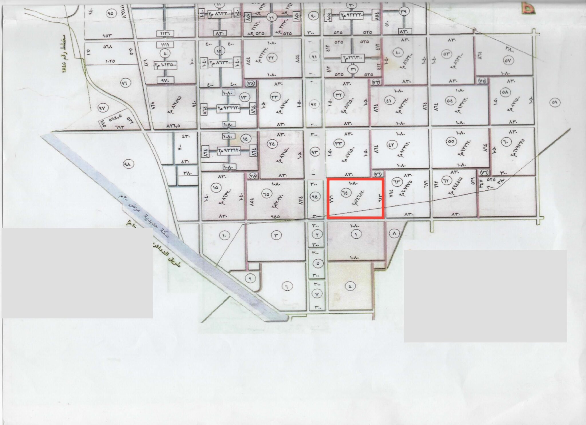 السلي قطعة رقم 64 بمساحة 364000 م2